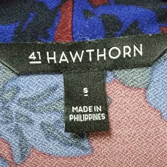 41 Hawthorn Floral Wrap Blouse Size Small - Picture 4 of 5